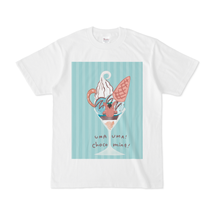 うまうま チョコミントtシャツ 泥子工房 Booth