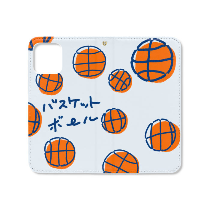 手帳型iPhoneケース(ベルトなし) - iPhone12 / 12 Pro - ストラップ穴 あり