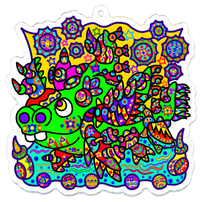 アクリルキーホルダー - 70 x 70 (mm)