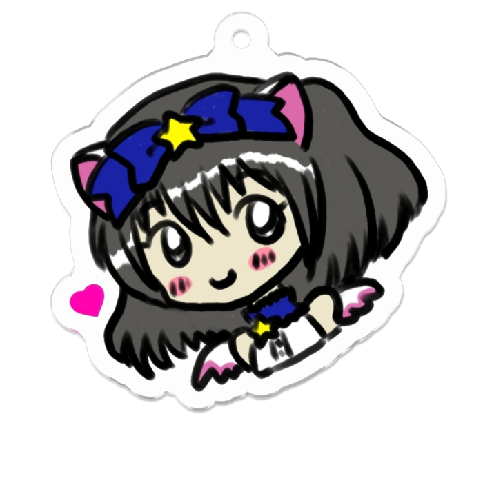 アクリルキーホルダー - 50 x 50 (mm)
