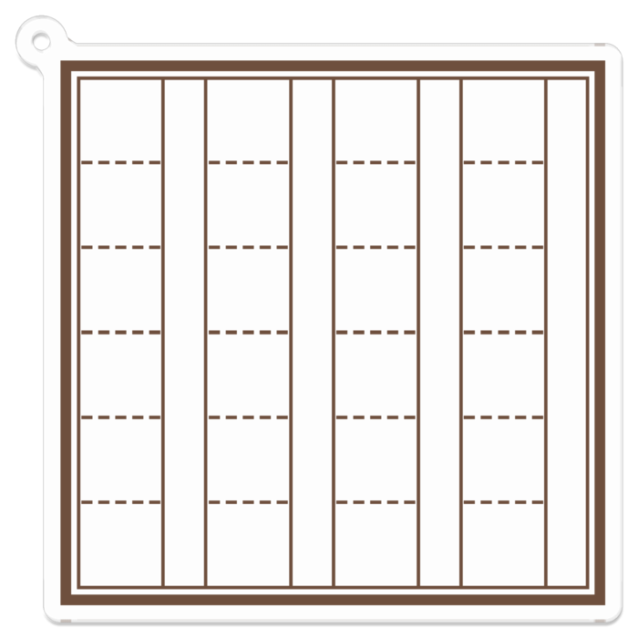 アクリルキーホルダー - 70 x 70 (mm)