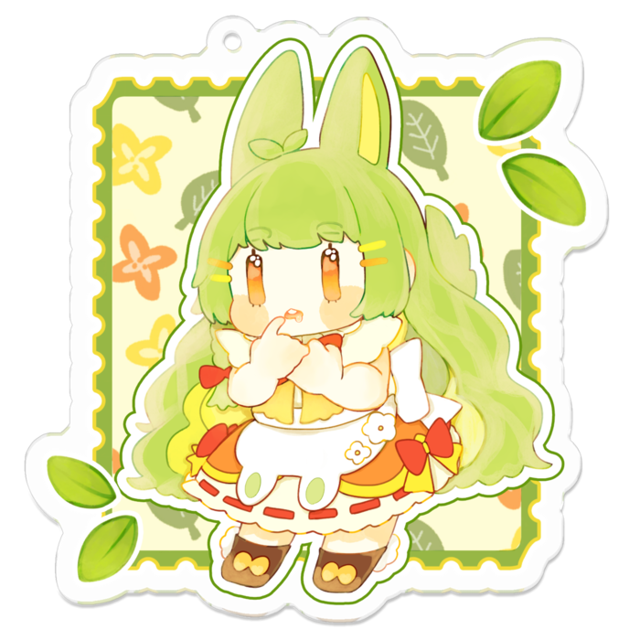 背景ありはらぺこちゅえ - 70 x 70 (mm)