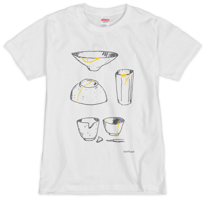 器の景色Tシャツ(シルクスクリーン印刷) - M - 2色(2)