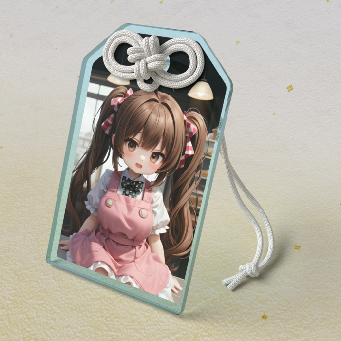 アクリルお守り - 50 × 80mm　　ライトブルー