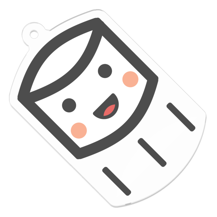 アクリルキーホルダー - 50 x 50 (mm)