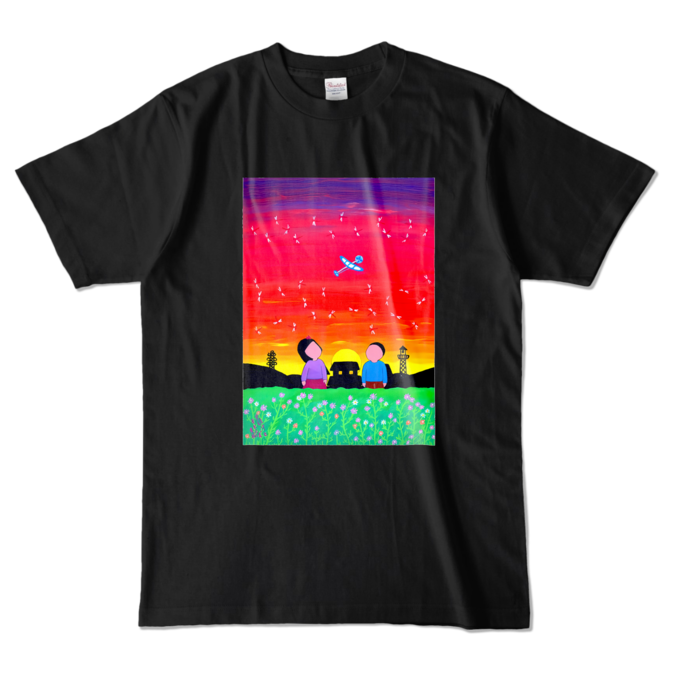 カラーTシャツ - L - ブラック (濃色)