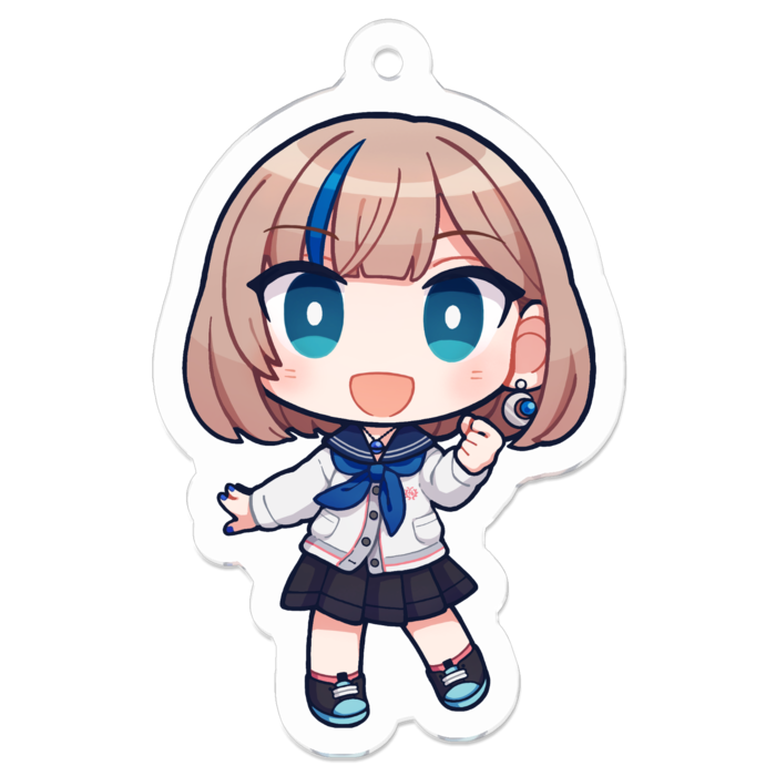 制服アクリルキーホルダー - 50 x 50 (mm)
