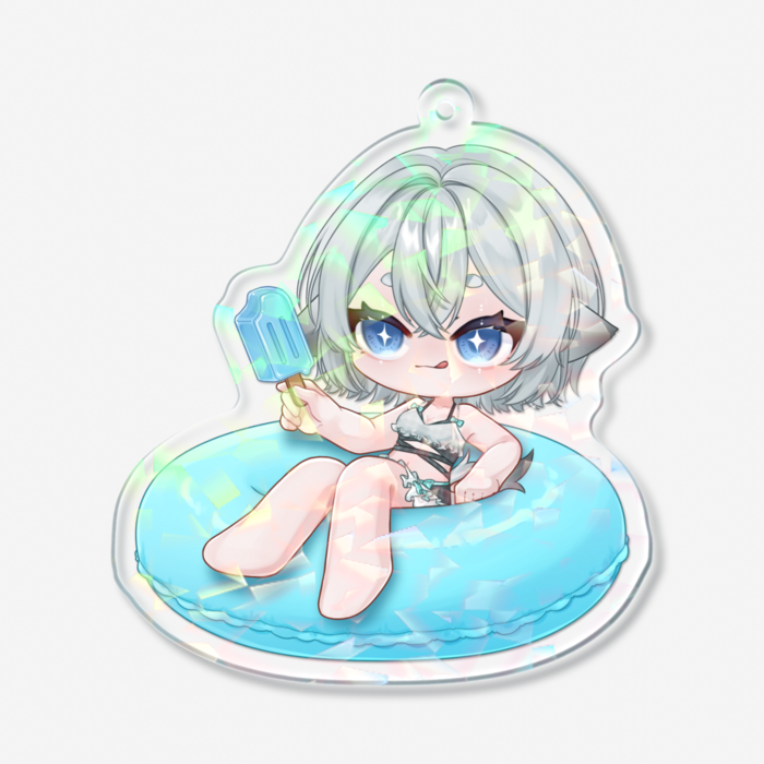 ホログラムアクリルキーホルダー - 70 × 70mm
