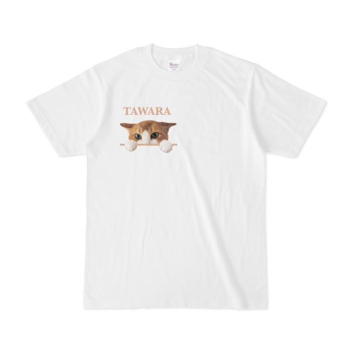 たわらちゃんTシャツ - S - 白