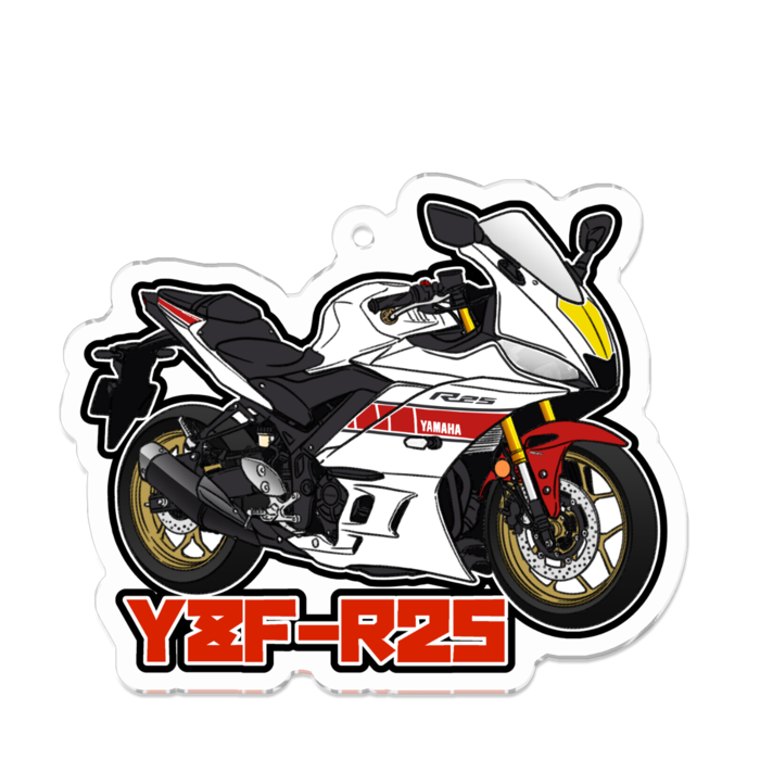 アクリルキーホルダー YZF-R25(2020～) - 88サイクルズ【バイク