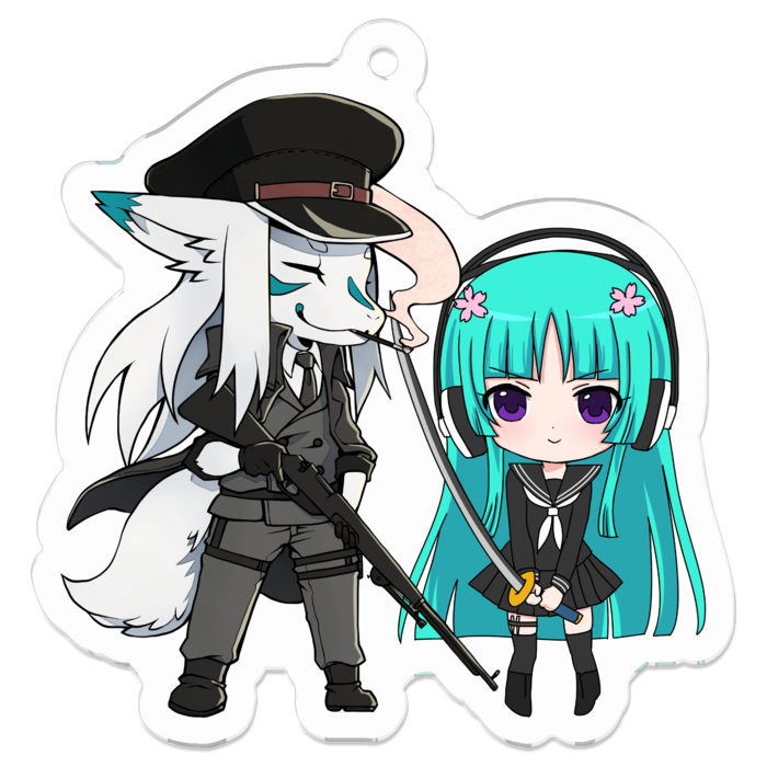 アクリルキーホルダー - 50 x 50 (mm)