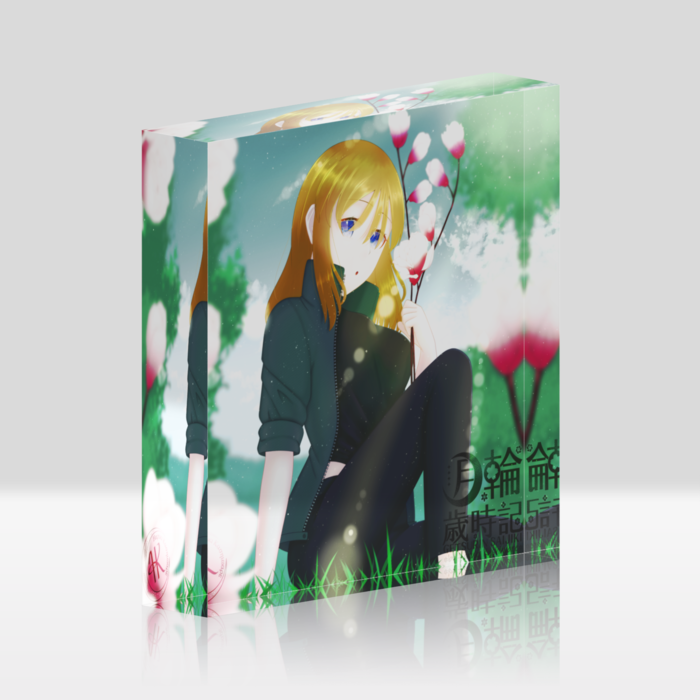 木蓮とクロエ - 100x100mm(クリア)