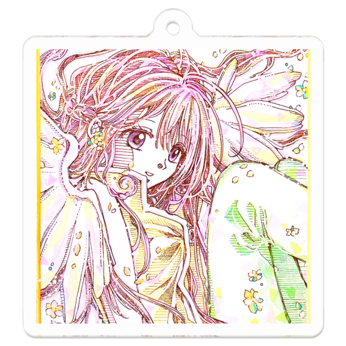 アクリルキーホルダー - 50 x 50 (mm)