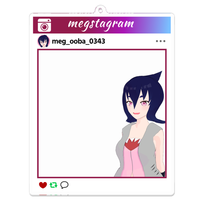 おでかけメグ - 100 x 100 (mm)