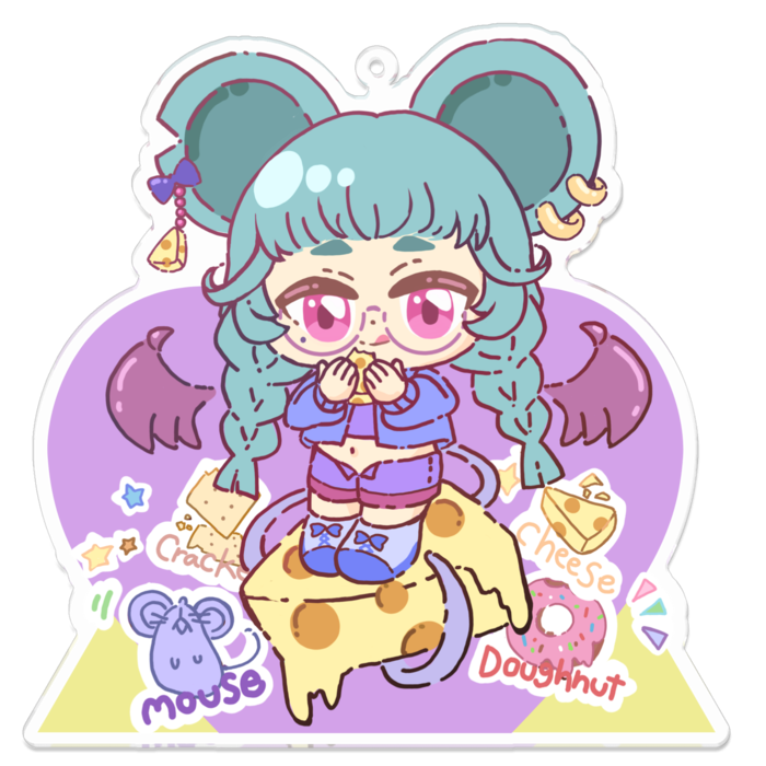 アクリルキーホルダー - 100 x 100 (mm)