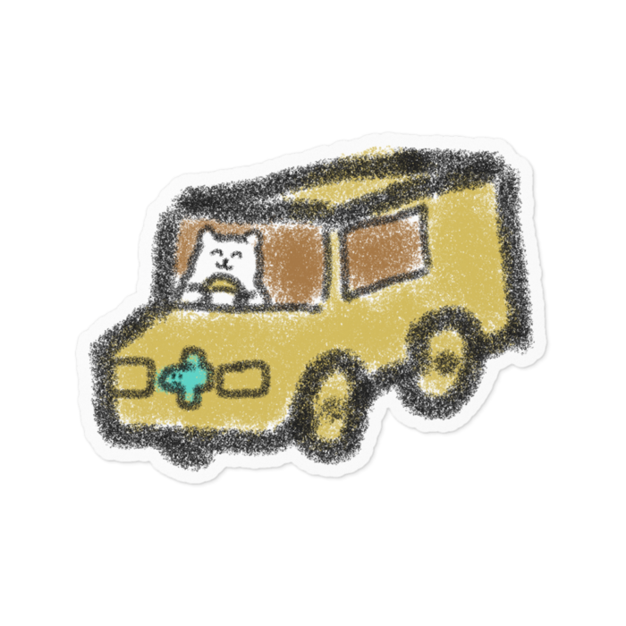 ステッカー - 100 x 100 (mm)