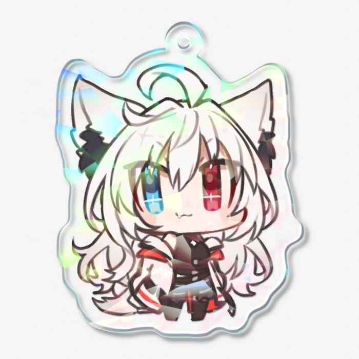 ホログラムアクリルキーホルダー - 50 × 50mm