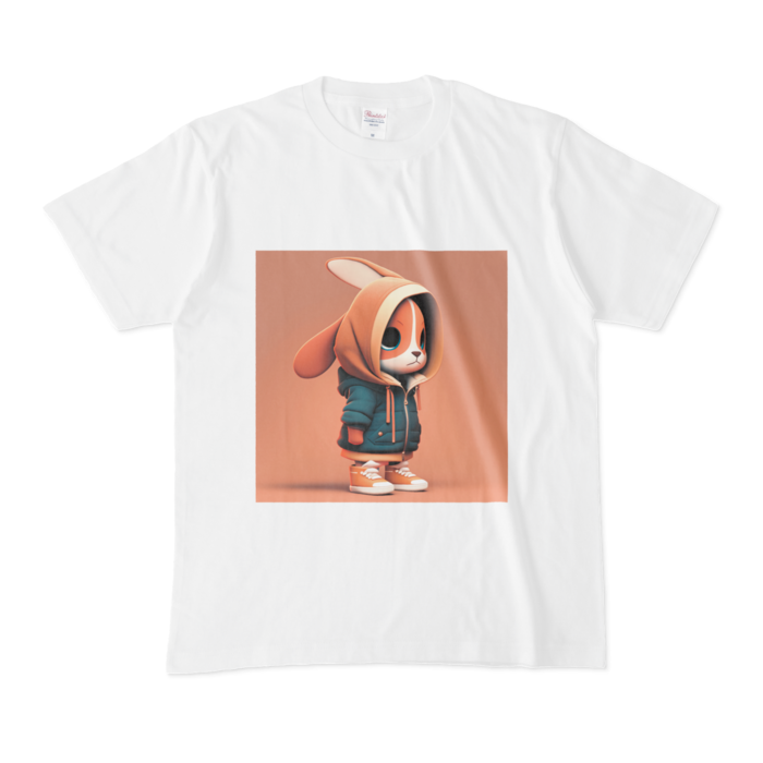Tシャツ - M - 白(うさぎ)