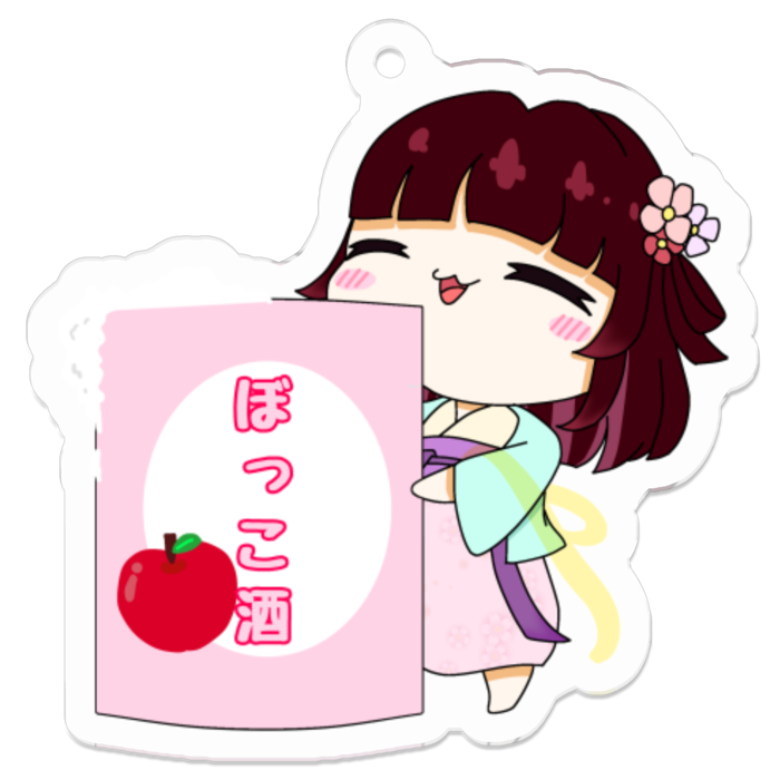 アクリルキーホルダー（コーティング） - 50 x 50 (mm)