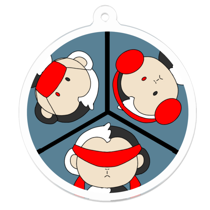 アクリルキーホルダー - 50 x 50 (mm)