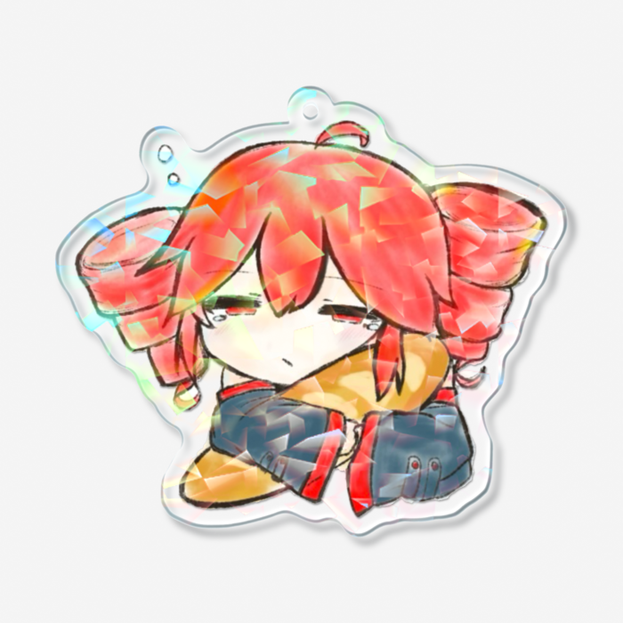 ホログラムアクリルキーホルダー - 70 × 70mm