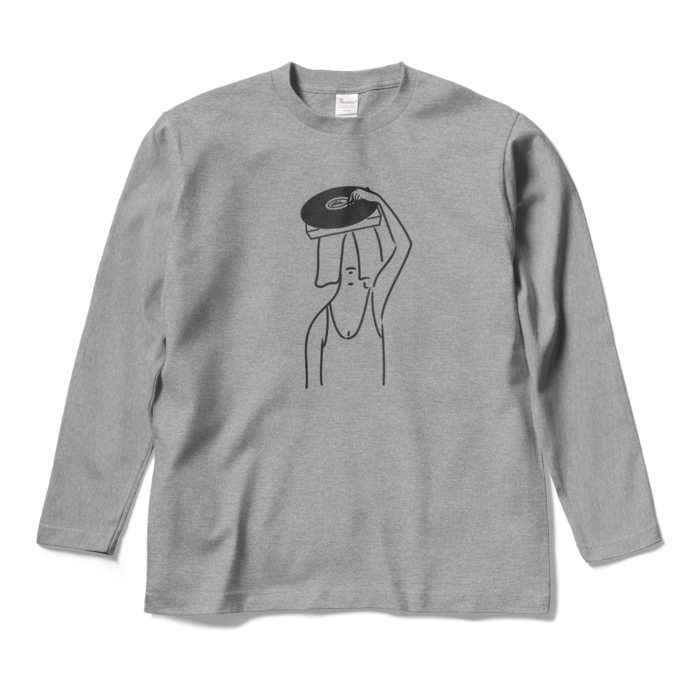 ロングスリーブTシャツ - M - 杢グレー