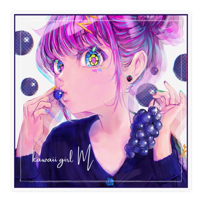 ステッカー【Lサイズ】100 x 100 (mm)