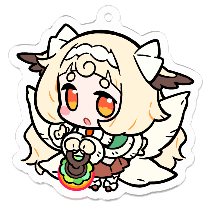 アクリルキーホルダー - 50 x 50 (mm)