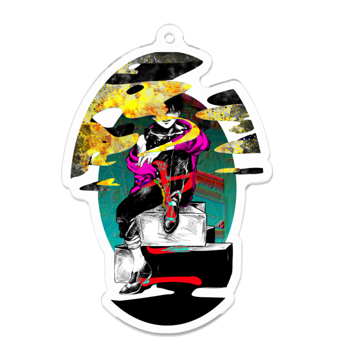 アクリルキーホルダー - 70 x 70 (mm)