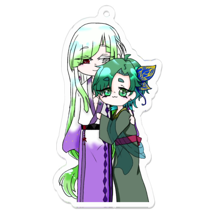 アクリルキーホルダー（コーティング） - 70 x 70 (mm)