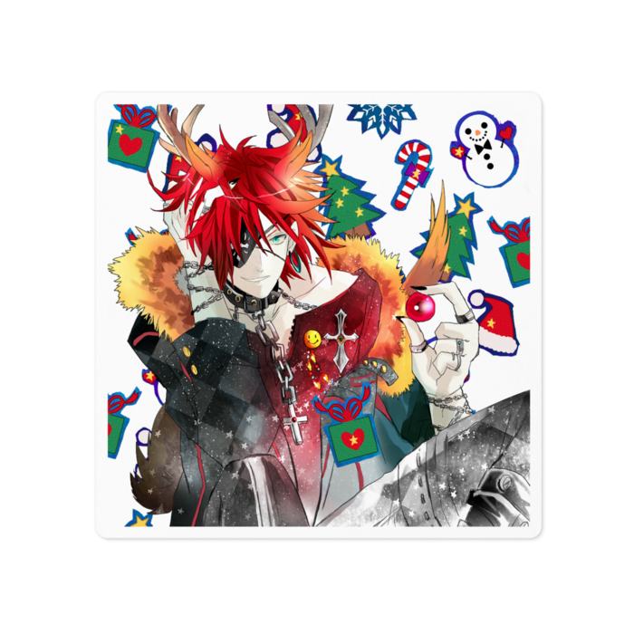 ステッカー - 100 x 100 (mm)ホワイト