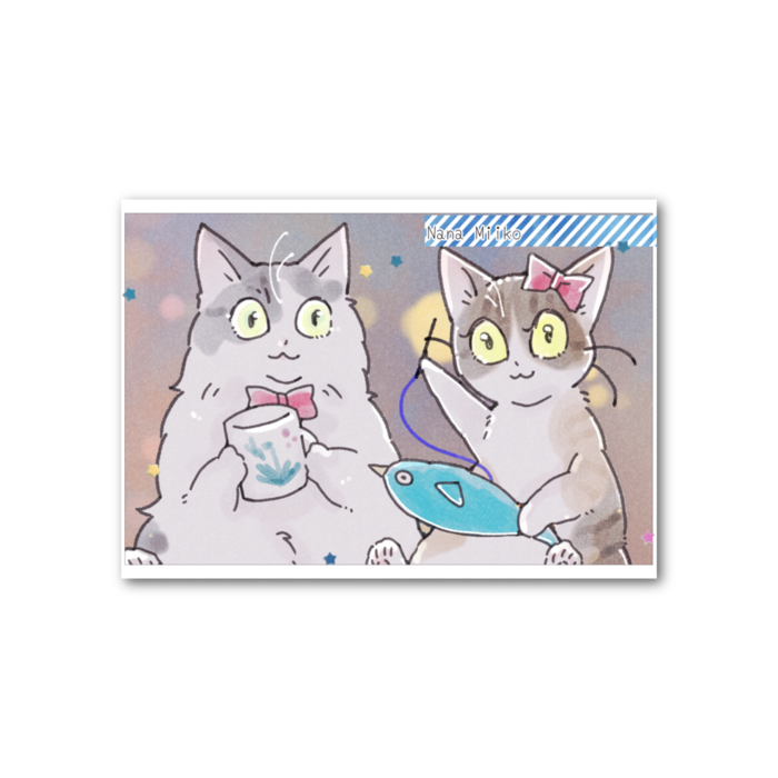 フォト風カード - 横 - 両面