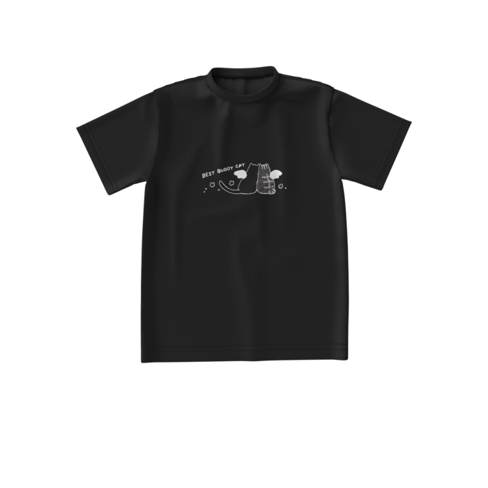 ビッグシルエットTシャツ(黒) - S -