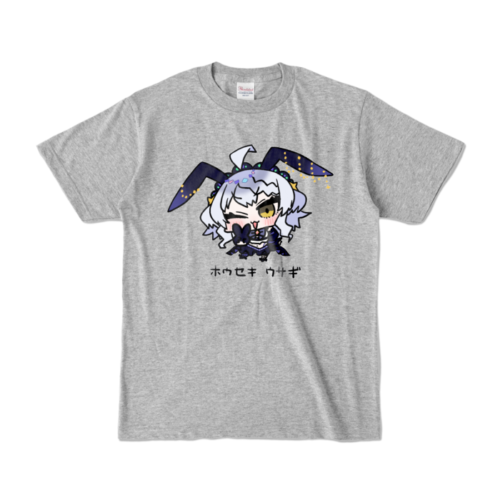 ホウセキウサギTシャツ - Sサイズ -  杢グレイ