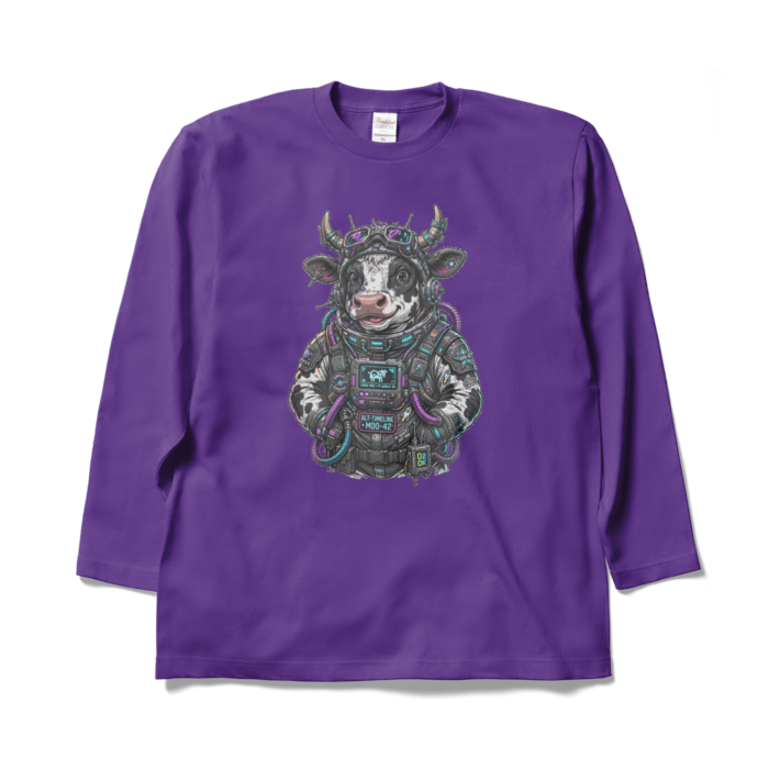 ロングスリーブTシャツ - XL - パープル