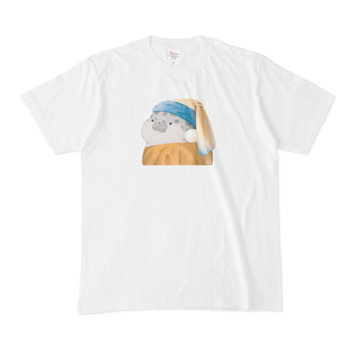 あざらし（グレー）Tシャツ - M - 白(1)