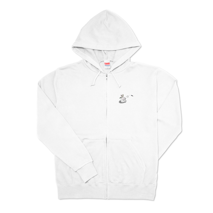 ジップパーカー - L - ホワイト