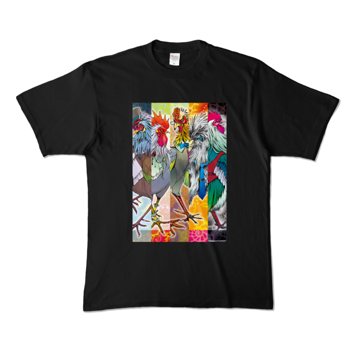 カラーTシャツ - XL - ブラック (濃色)
