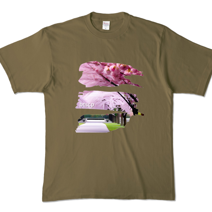 カラーTシャツ - XL - オリーブ (濃色)