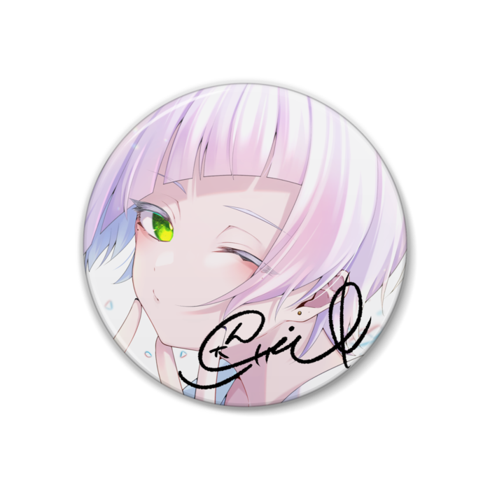 誕生日記念イラスト缶バッジ(サイン付き)