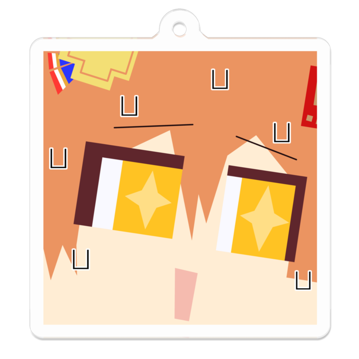 アクリルキーホルダー - 50 x 50 (mm)
