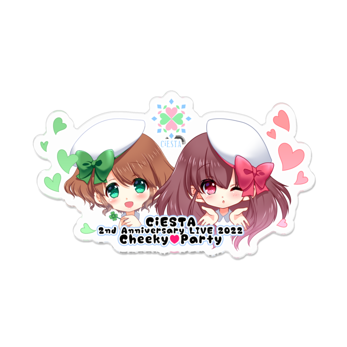 アクリルバッジ - 100 x 100 (mm)