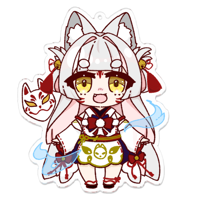 アクリルキーホルダー - 100 x 100 (mm)