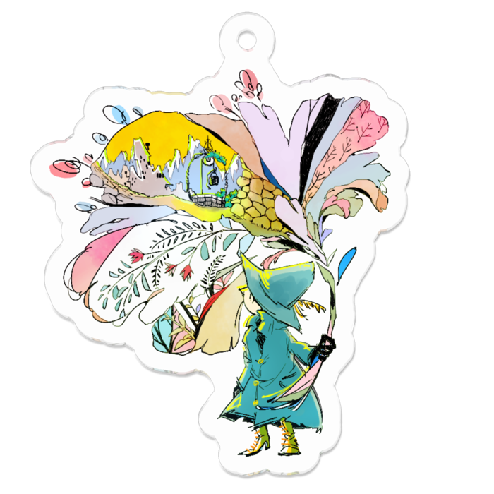 アクリルキーホルダー - 50 x 50 (mm)