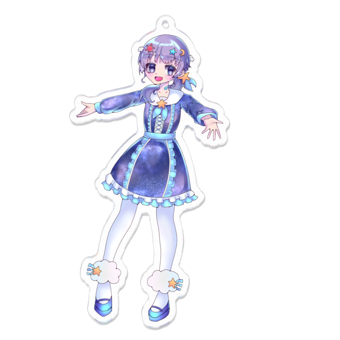 アクリルキーホルダー 100 x 100 (mm)(オプション付き)