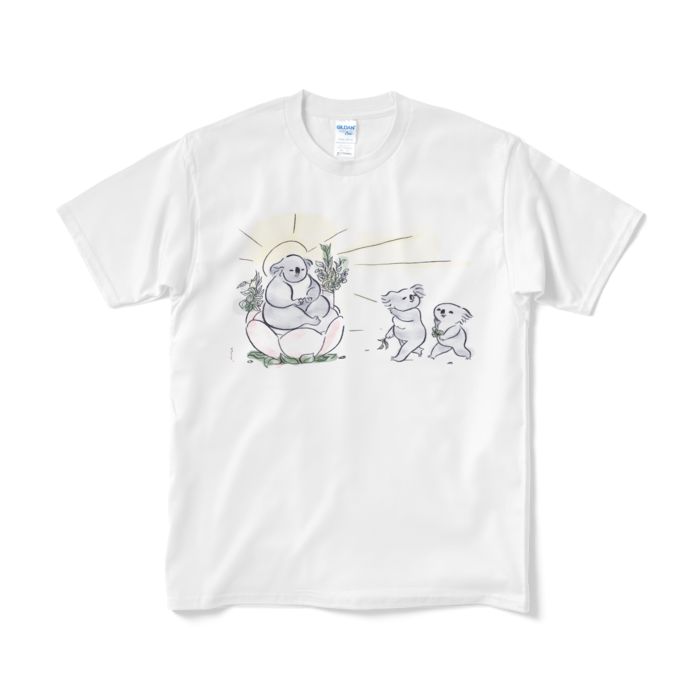 Tシャツ(短納期) - M - 私こそが光だ 白+水彩色