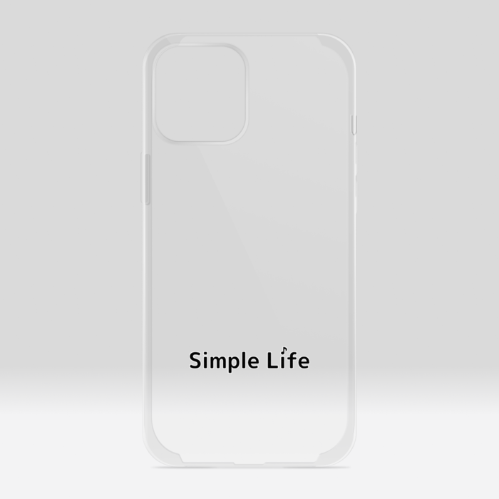 クリアiPhoneケースA　Simple Life♪　iPhone 12ProMax