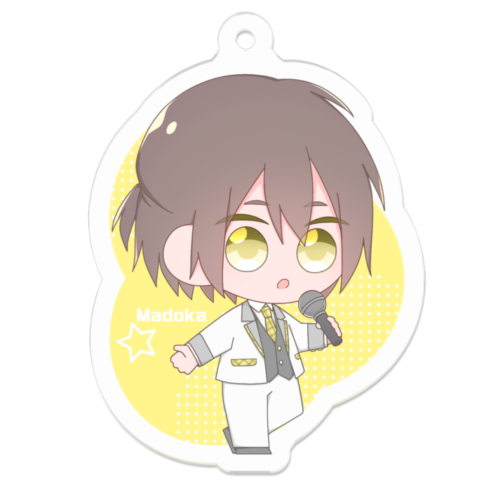 アクリルキーホルダー（コーティング） - 50 x 50 (mm)