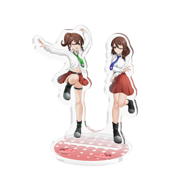 魔法学園制服(上着ナシ)アクリルフィギュア - 70x70mm