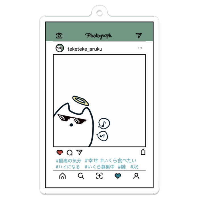 アクリルキーホルダー - 70 x 70 (mm)